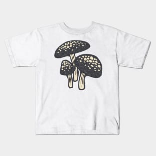 Vintage Mushroom Illustration Kids T-Shirt